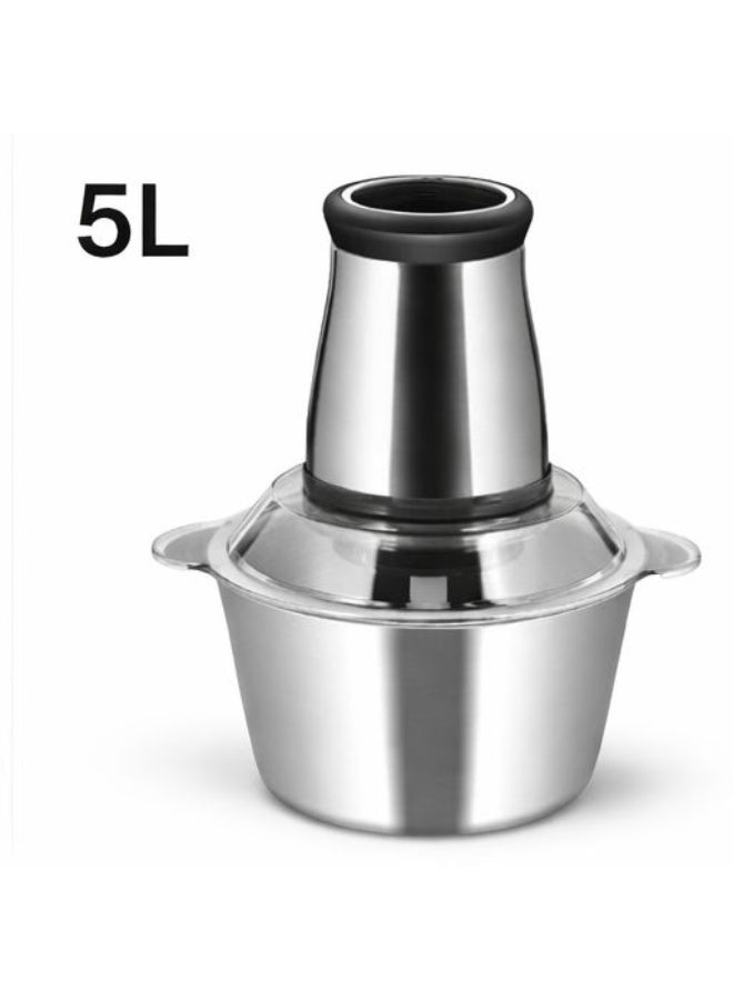 فرامه كهربائية ستانلس ستيل سعة 5 لتر لتقطيع اللحم والخضار بسرعة وكفاءة عالية - Image 3